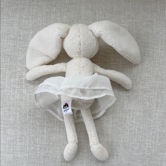 Adorable White Plush Bunny with Skirt - Picture 3 of 4